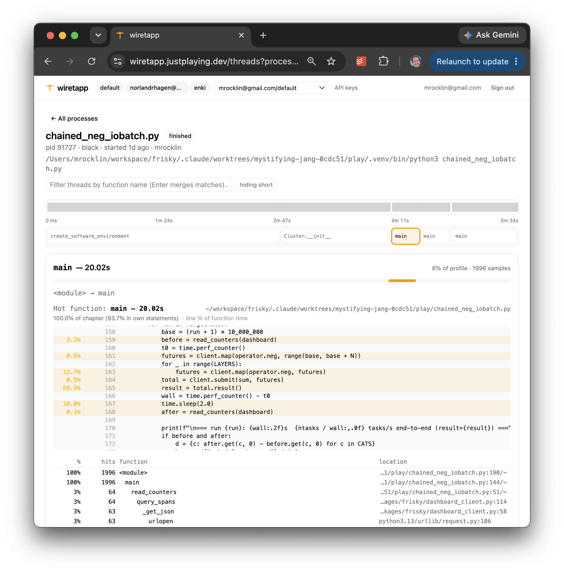 Wiretapp Screenshot